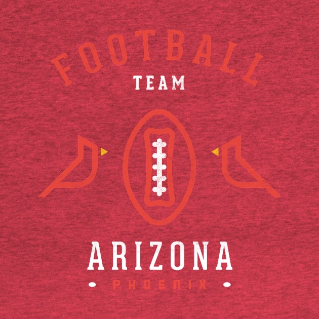 Modern Arizona Cardinals Emblem Football Team by BooTeeQue